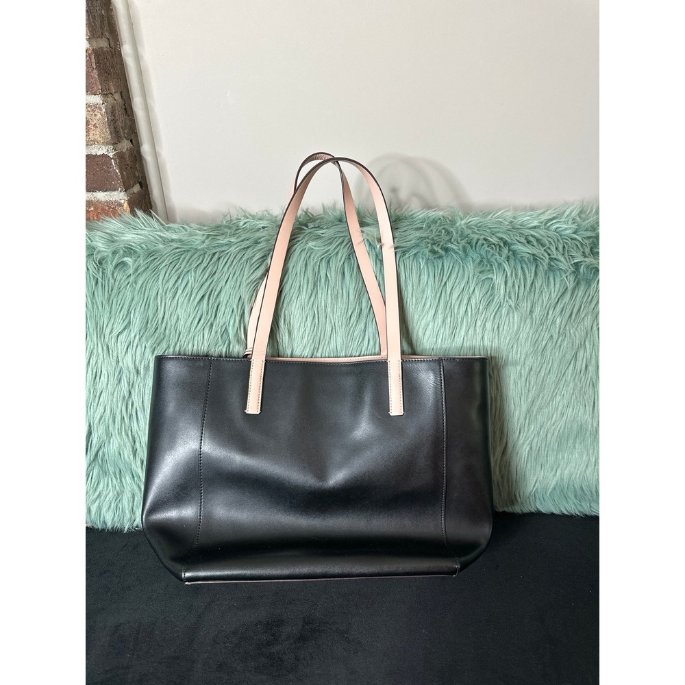 Kate Spade Magnolia Street Tote Bag Large Black Zip Close Leather CLEAN - Picture 3 of 11
